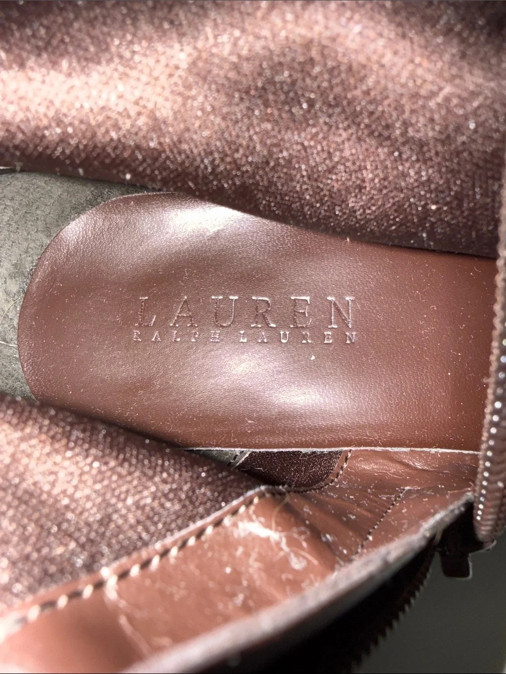 Lauren Ralph Lauren Brown Leather Over-the-Knee Riding Boots